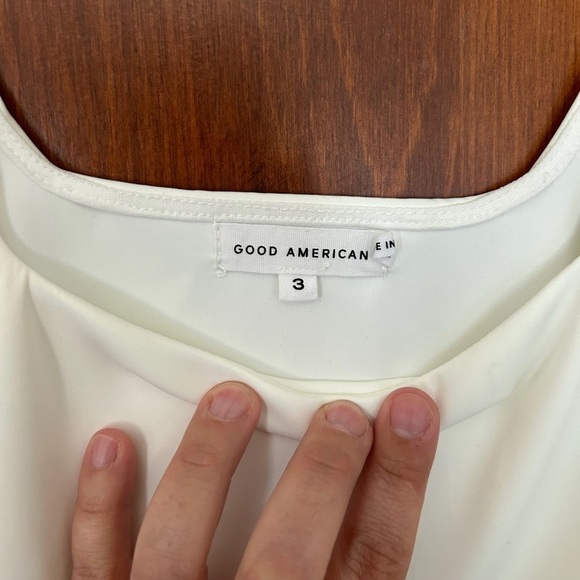 Good American Scuba Modern Tank Bodysuit White Size 3 - Picture 3 of 6